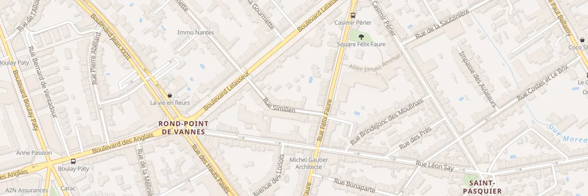 Plan du 6 Av Similien à Nantes