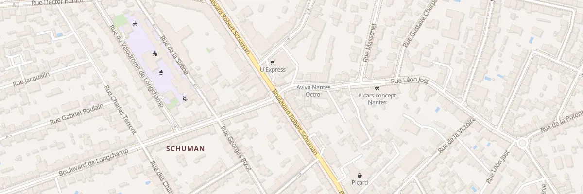 Plan du 94 Bd Robert Schuman à Nantes