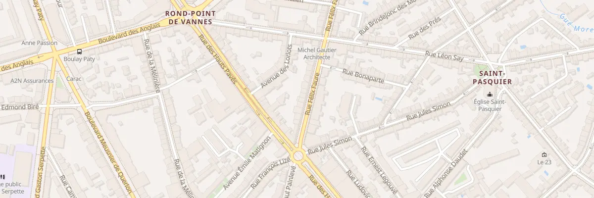 Plan du 15 Rue Félix Faure à Nantes