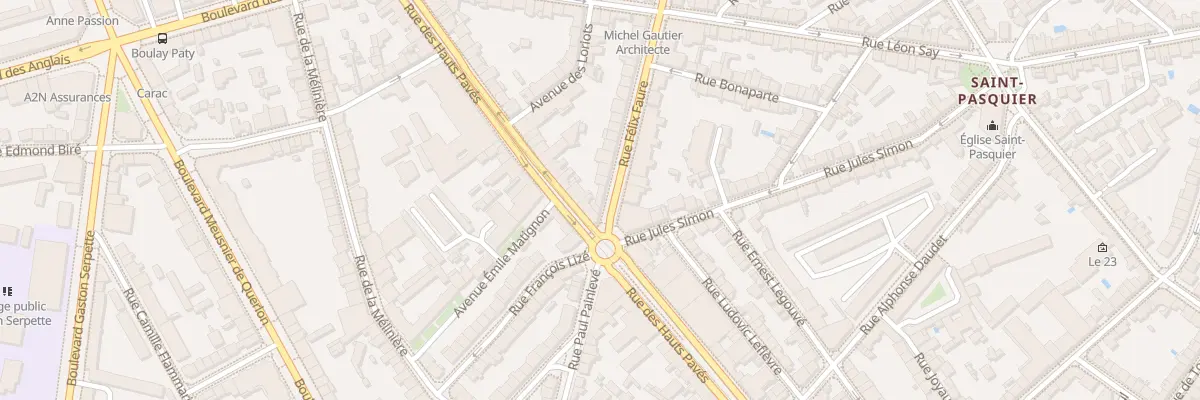 Plan du 3 Rue Félix Faure à Nantes