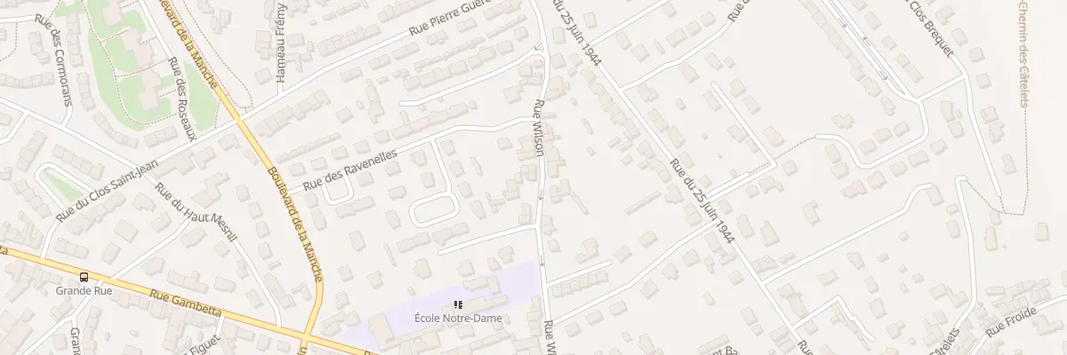 Plan du 191 Rue Wilson à Cherbourg-en-Cotentin
