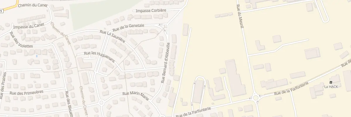 Plan du 120 Rue Bernard d’Abbeville à Granville