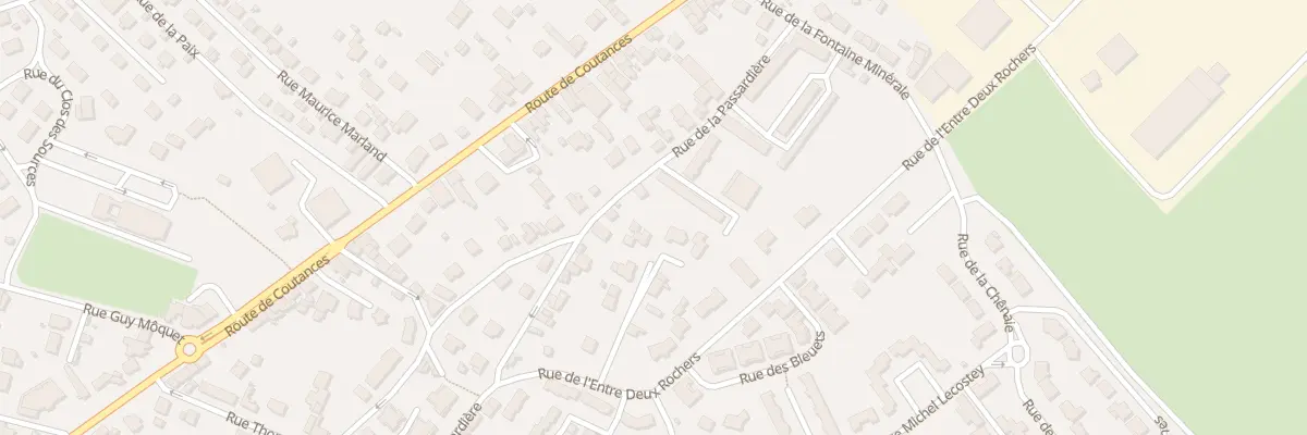 Plan du 34 Rue de la Passardière à Donville-les-Bains