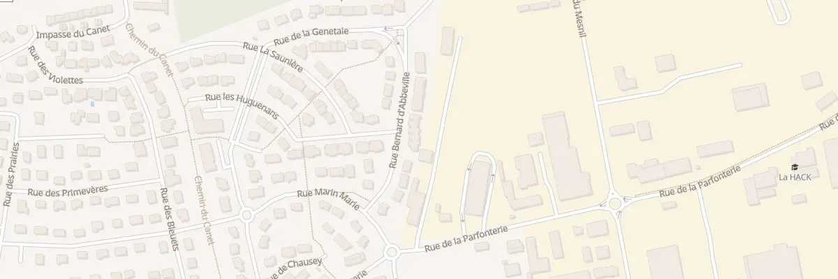 Plan du 90 Rue Bernard d’Abbeville à Granville