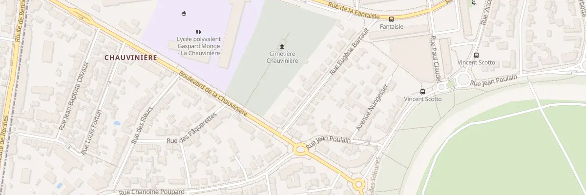 Plan du 7 Rue Eugène Barrault à Nantes