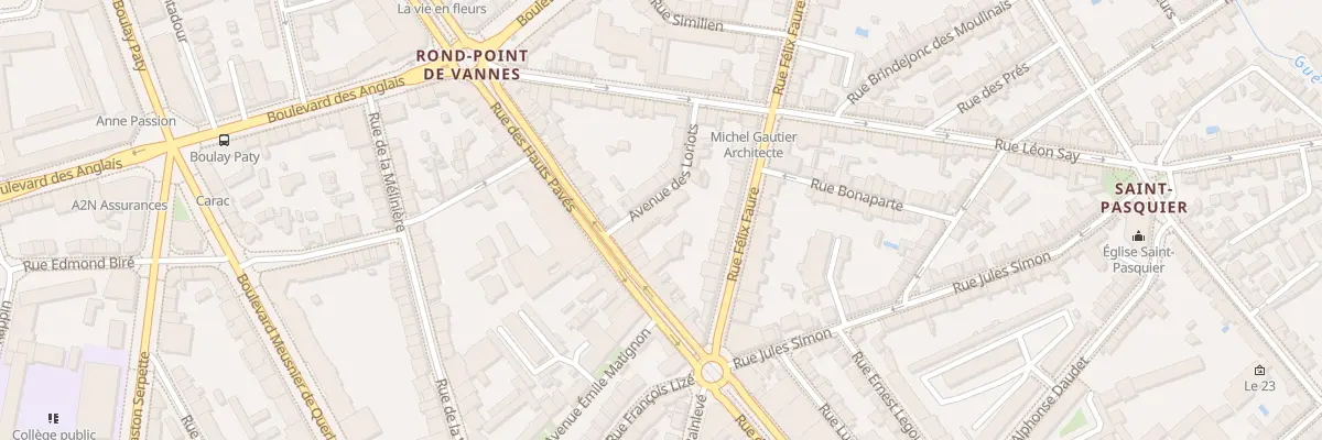 Plan du 114 Rue des Hauts Pavés à Nantes