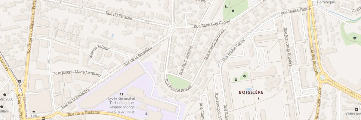 Plan du 3 Rue Paul Verlaine à Nantes