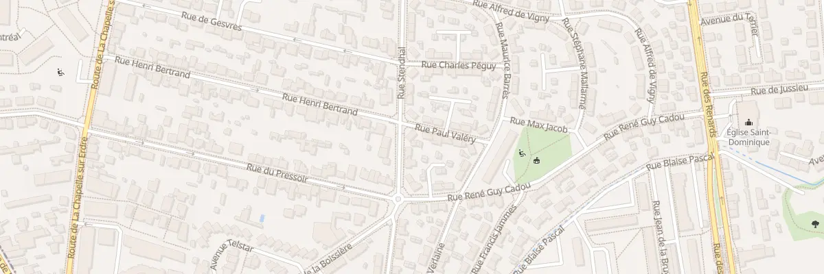 Plan du 8 Rue Stendhal à Nantes