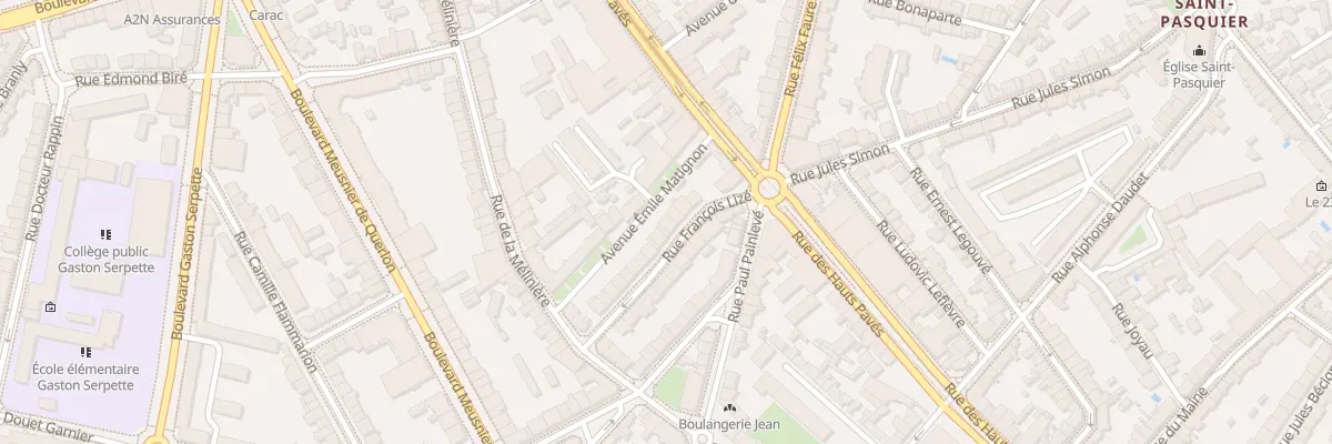 Plan du 21 Rue François Lizé à Nantes