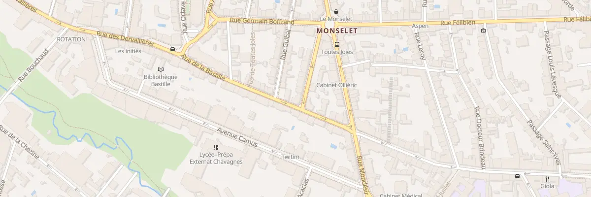 Plan du 68 Rue de la Bastille à Nantes