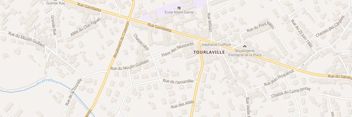Plan du 88 Pl des Resistants Tourlaville à Cherbourg-en-Cotentin