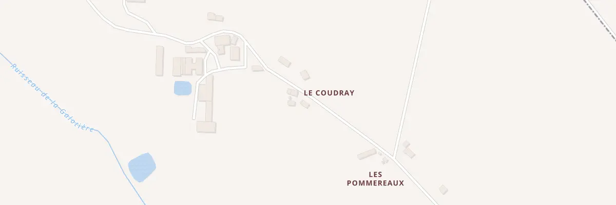 Plan du 5 Le Coudray à Lusanger