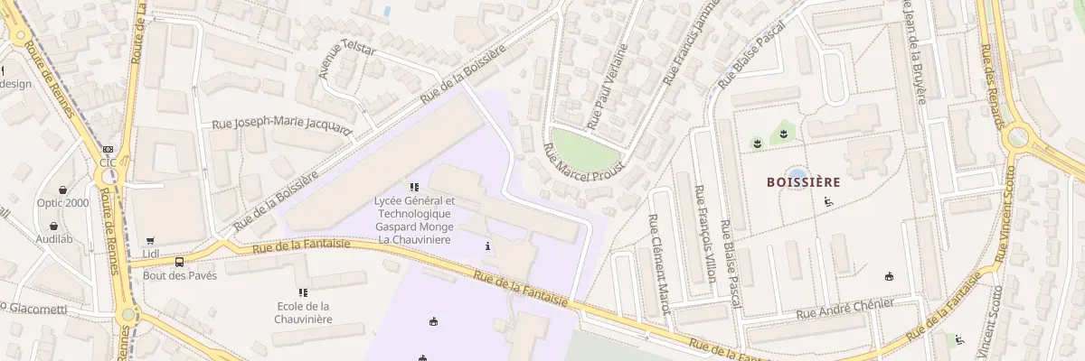 Plan du 15 Rue Marcel Proust à Nantes