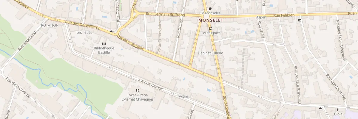 Plan du 70 Rue de la Bastille à Nantes