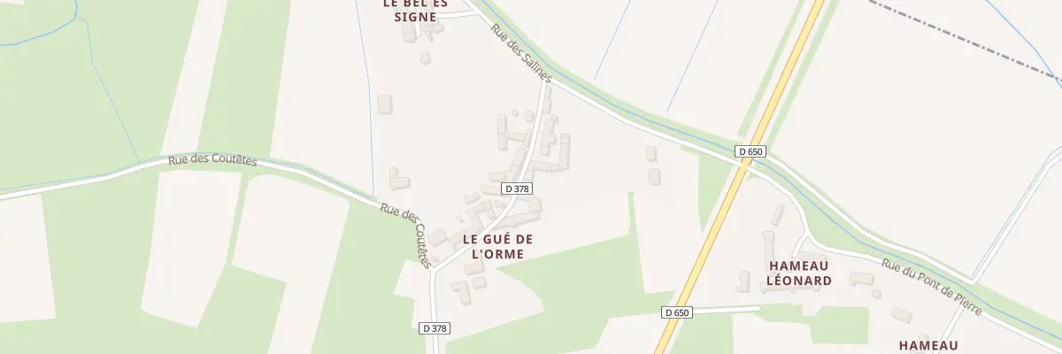 Plan du 230 Rue du Gué de l’Orme à Créances