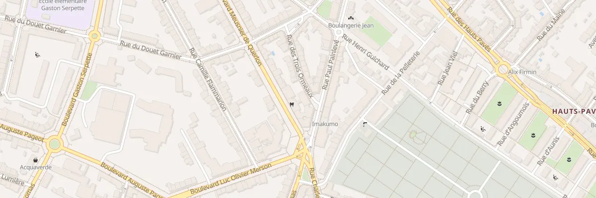 Plan du 6 Bd Meusnier de Querlon à Nantes