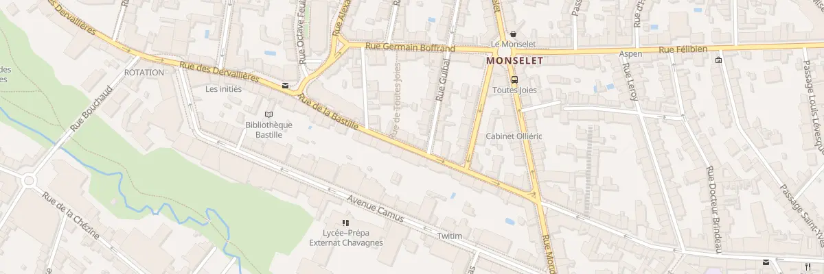Plan du 72B Rue de la Bastille à Nantes