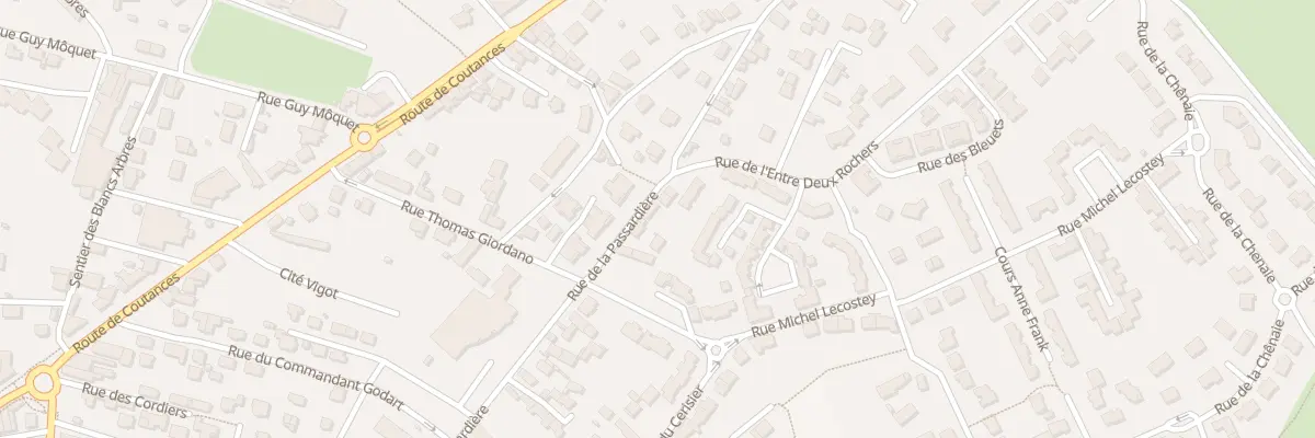 Plan du 20 Rue de la Passardière à Donville-les-Bains
