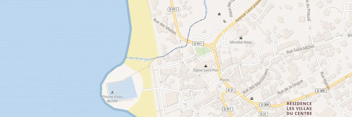 Plan du 16 Rue Saint-Pierre à Saint-Pair-sur-Mer