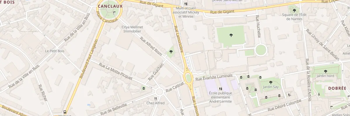 Plan du 4 Rue Alfred Riom à Nantes