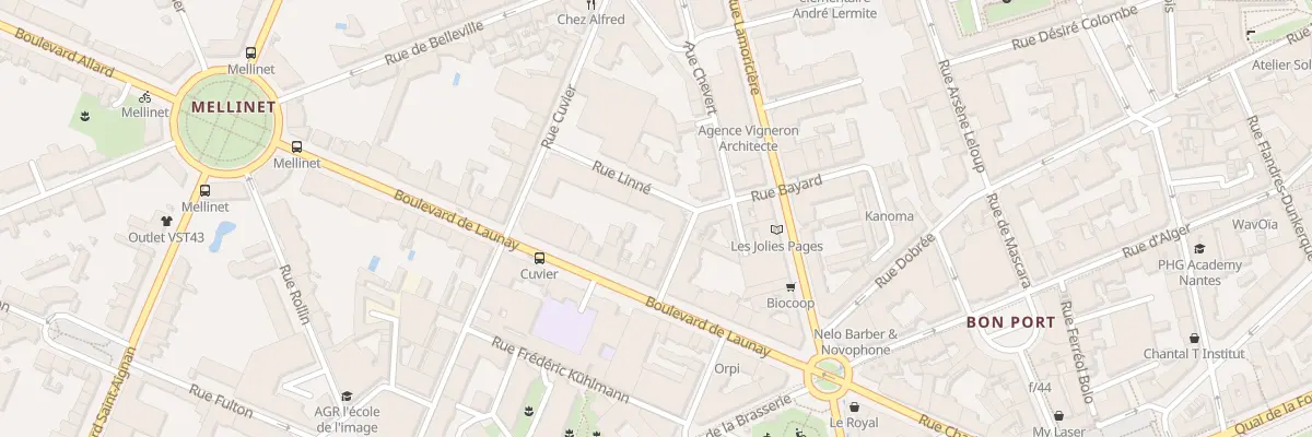 Plan du 3 Rue Linné à Nantes