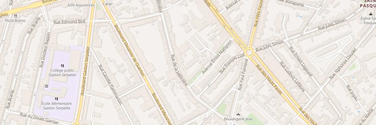 Plan du 27 Rue de la Mélinière à Nantes