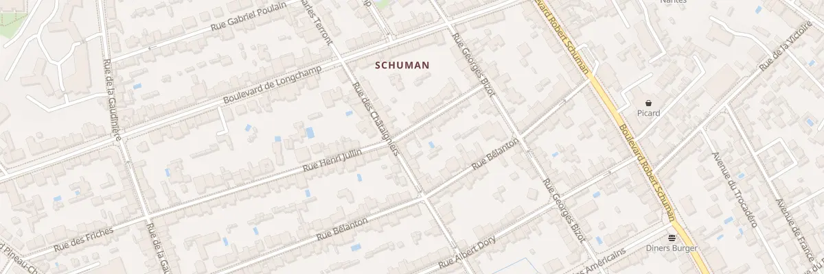 Plan du 17 Rue Henri Jullin à Nantes
