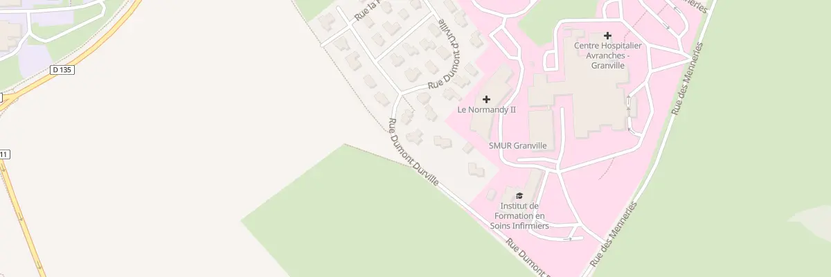 Plan du 2 Rue Dumont d’Urville à Granville