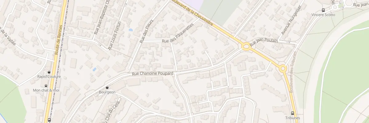 Plan du 45 Rue Chanoine Poupard à Nantes
