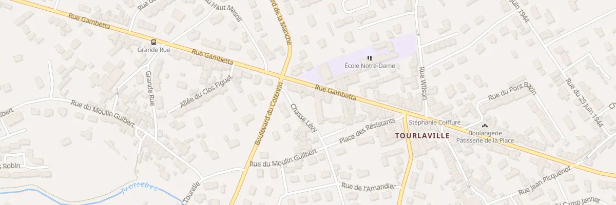 Plan du 176 Rue Gambetta - Tourlaville à Cherbourg-en-Cotentin