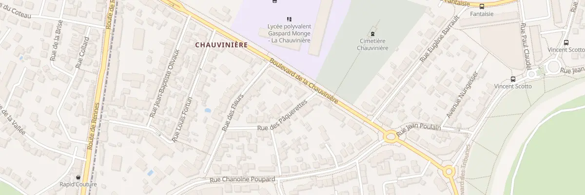Plan du 15 Rue des Pâquerettes à Nantes