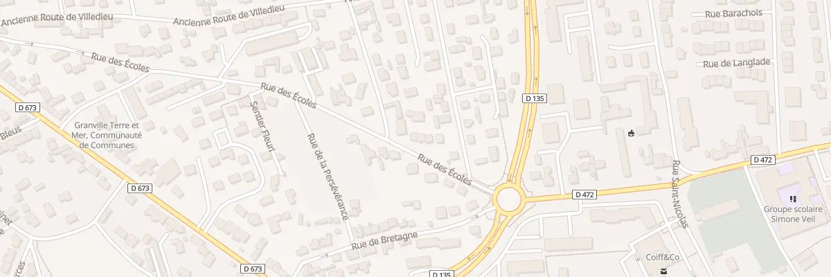 Plan du 583 Rue des Ecoles à Granville