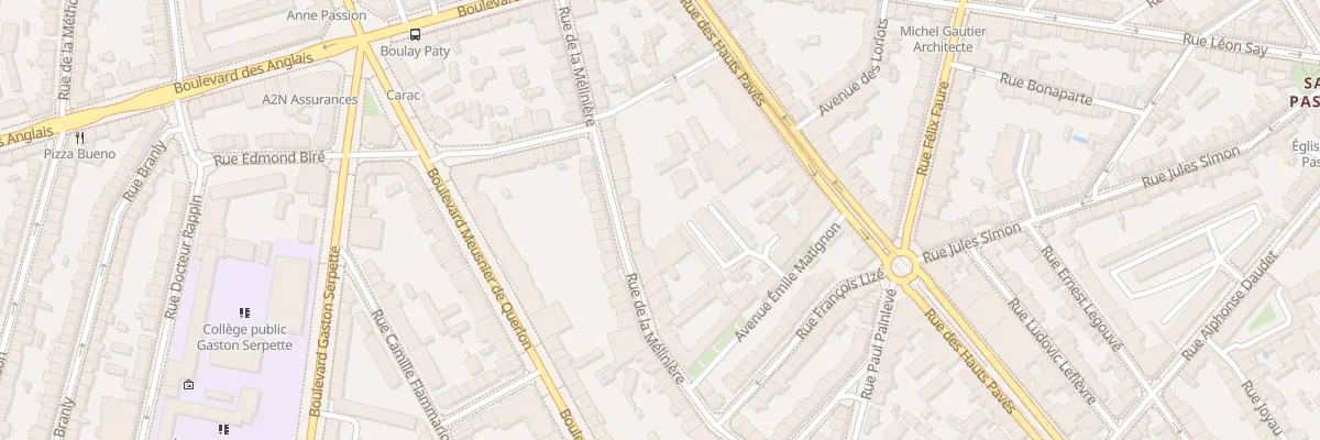 Plan du 39 Rue de la Mélinière à Nantes