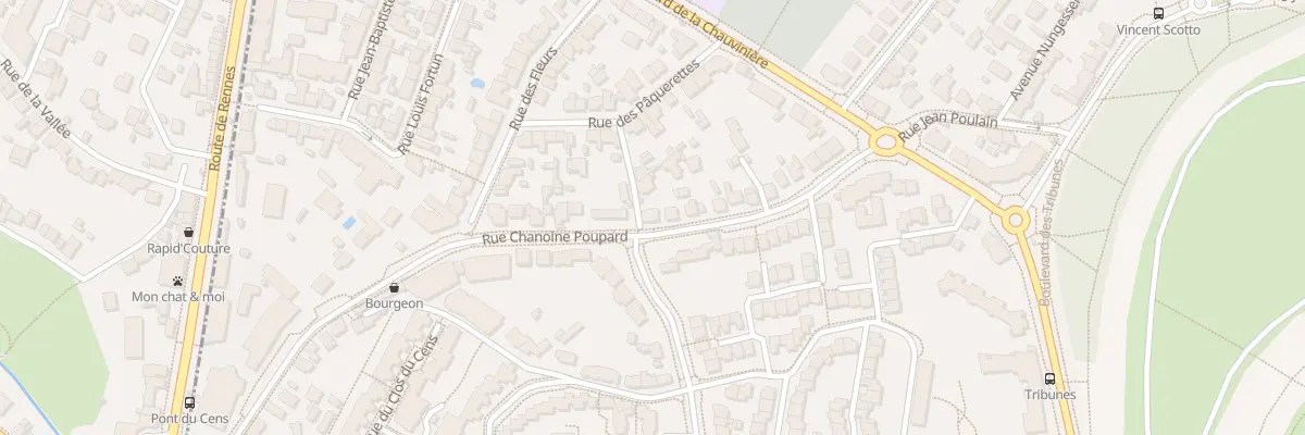 Plan du 43 Rue Chanoine Poupard à Nantes