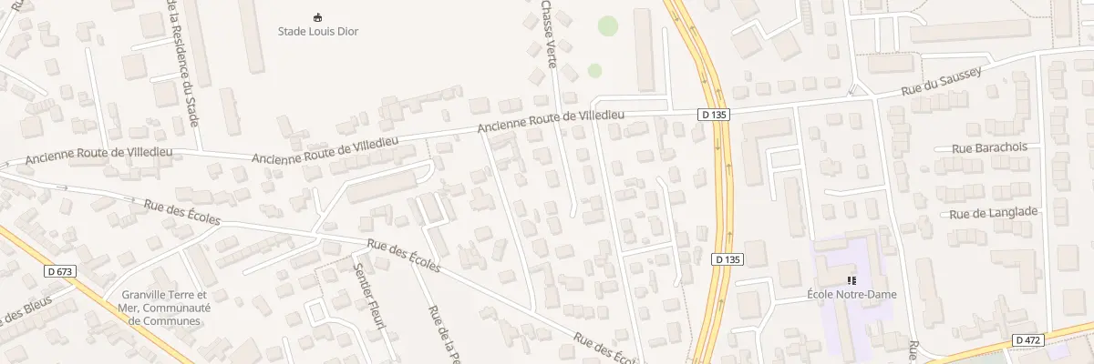 Plan du 3 All de la Treauvillaise à Granville