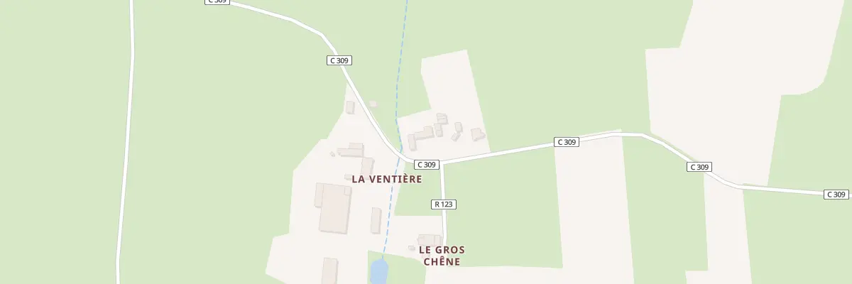 Plan du 6 La Ventiere à Tresbœuf