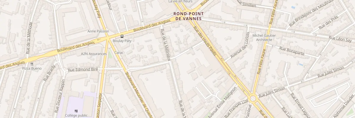 Plan du 55 Rue de la Mélinière à Nantes