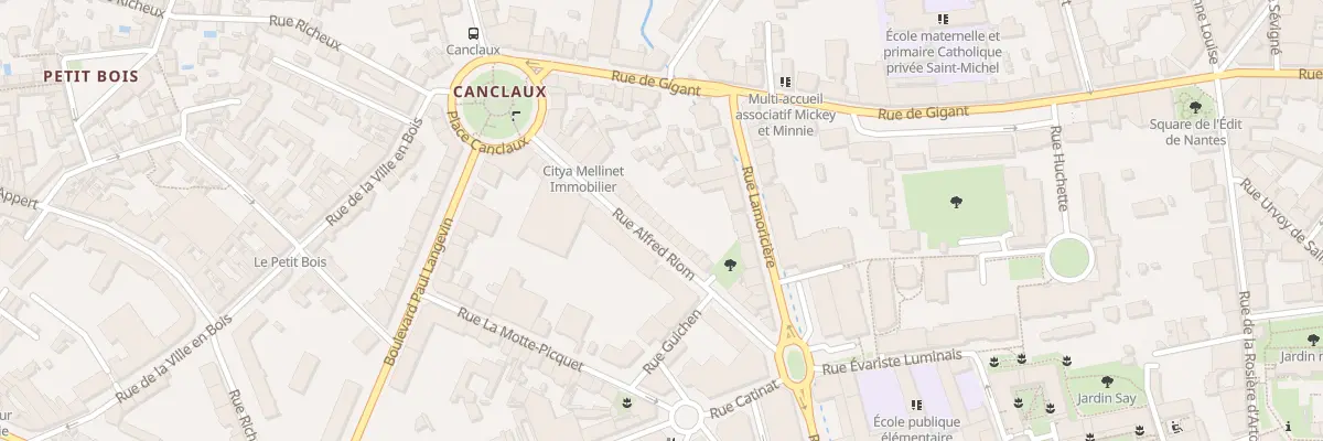 Plan du 24 Rue Alfred Riom à Nantes