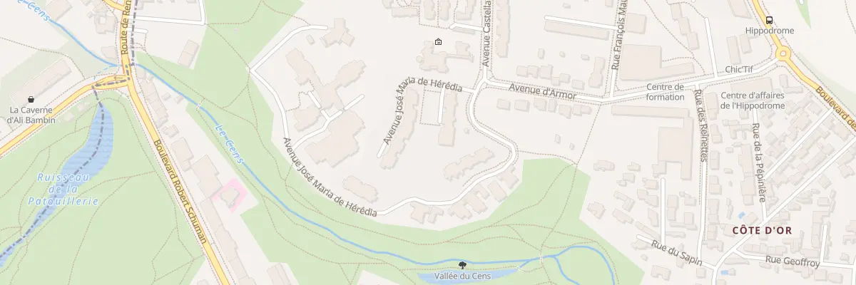 Plan du 2 Av José Maria de Hérédia à Nantes