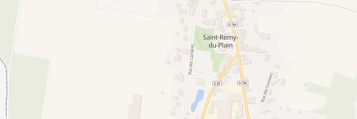 Plan du 8 Rue Des Carrières à Saint-Rémy-du-Plain