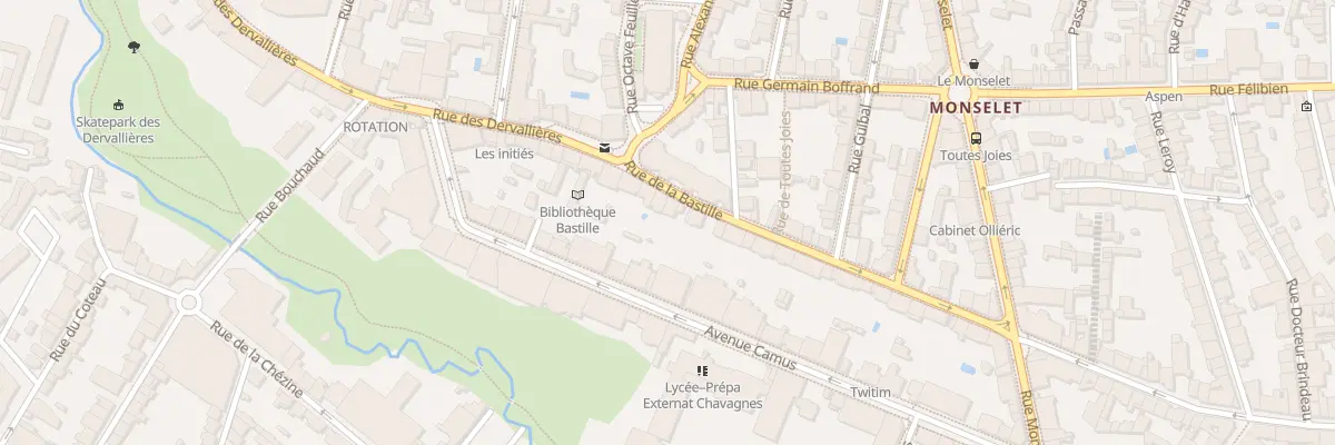 Plan du 85 Rue de la Bastille à Nantes