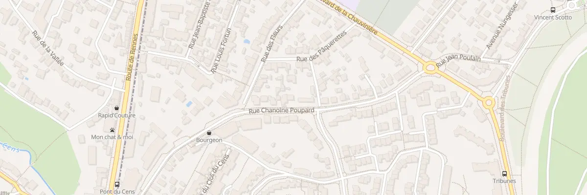 Plan du 37 Rue Chanoine Poupard à Nantes