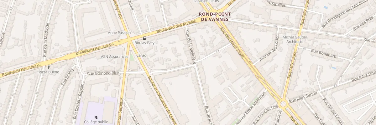 Plan du 70 Rue de la Mélinière à Nantes