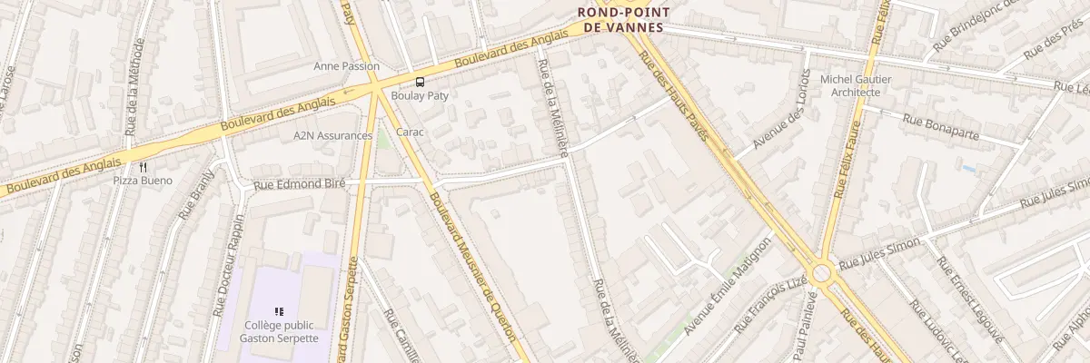 Plan du 3 Rue Edmond Biré à Nantes
