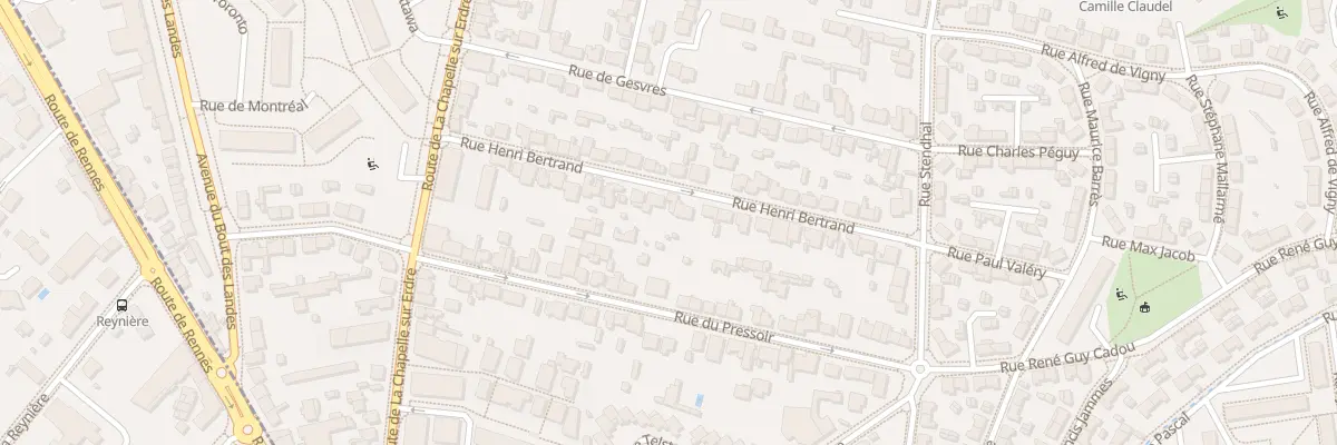 Plan du 22 Rue Henri Bertrand à Nantes