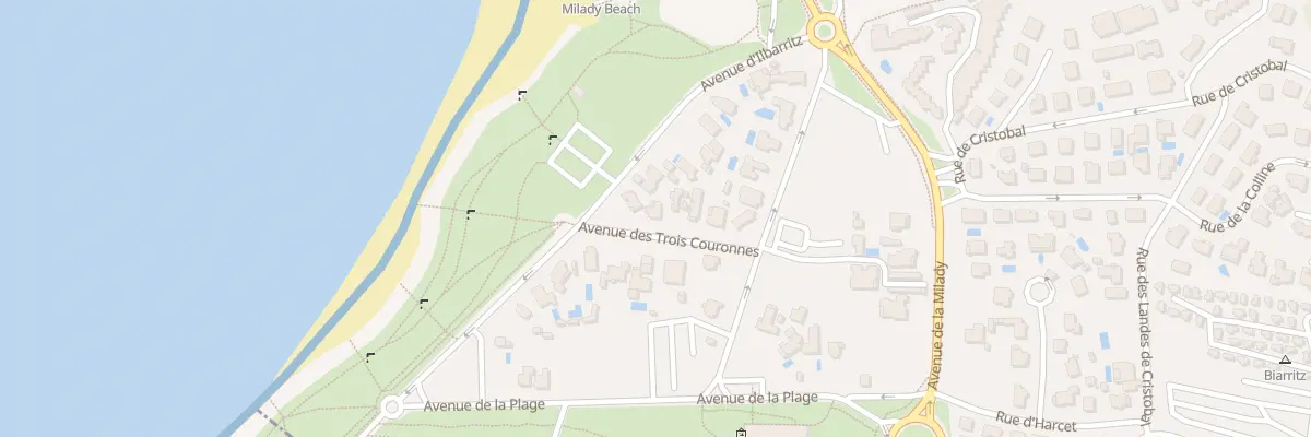 Plan du 10 Av des Trois Couronnes à Biarritz