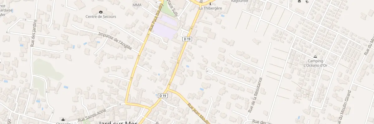 Plan du 36 Rue Georges Clémenceau à Jard-sur-Mer