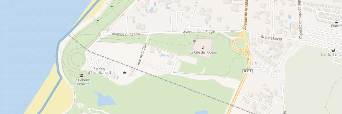 Plan du 93 Av de Bidart à Biarritz