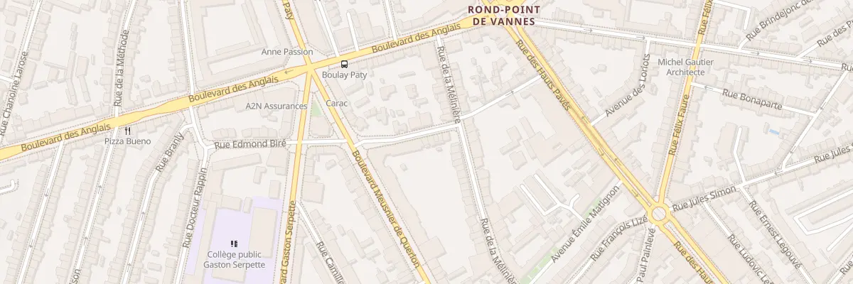 Plan du 9 Rue Edmond Biré à Nantes