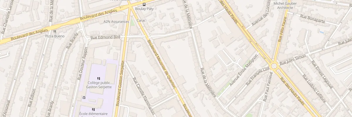 Plan du 13 Rue Edmond Biré à Nantes